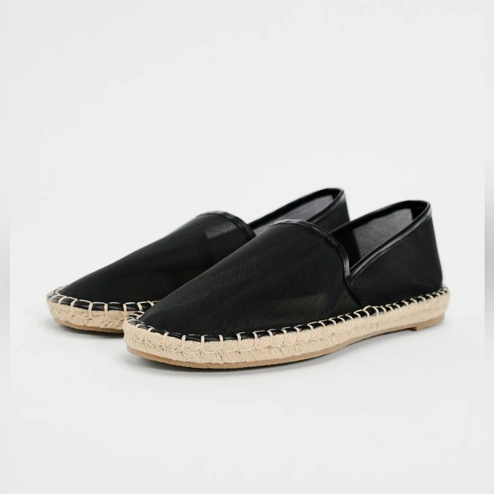 Zara Mesh Espadrilles NWT
